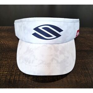 Selkirk Pickleball Visor White Pink Logo Tennis Golf Sport Adult Hat Elastic